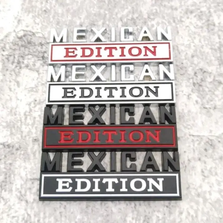 Mexican Edition Metal Truck Emblem 30mm x 80mm Universal Car Sticker for Customizing Your Vehicle Show Pride in Mexico's Culture & Support Vehicle Decoration Car Decals