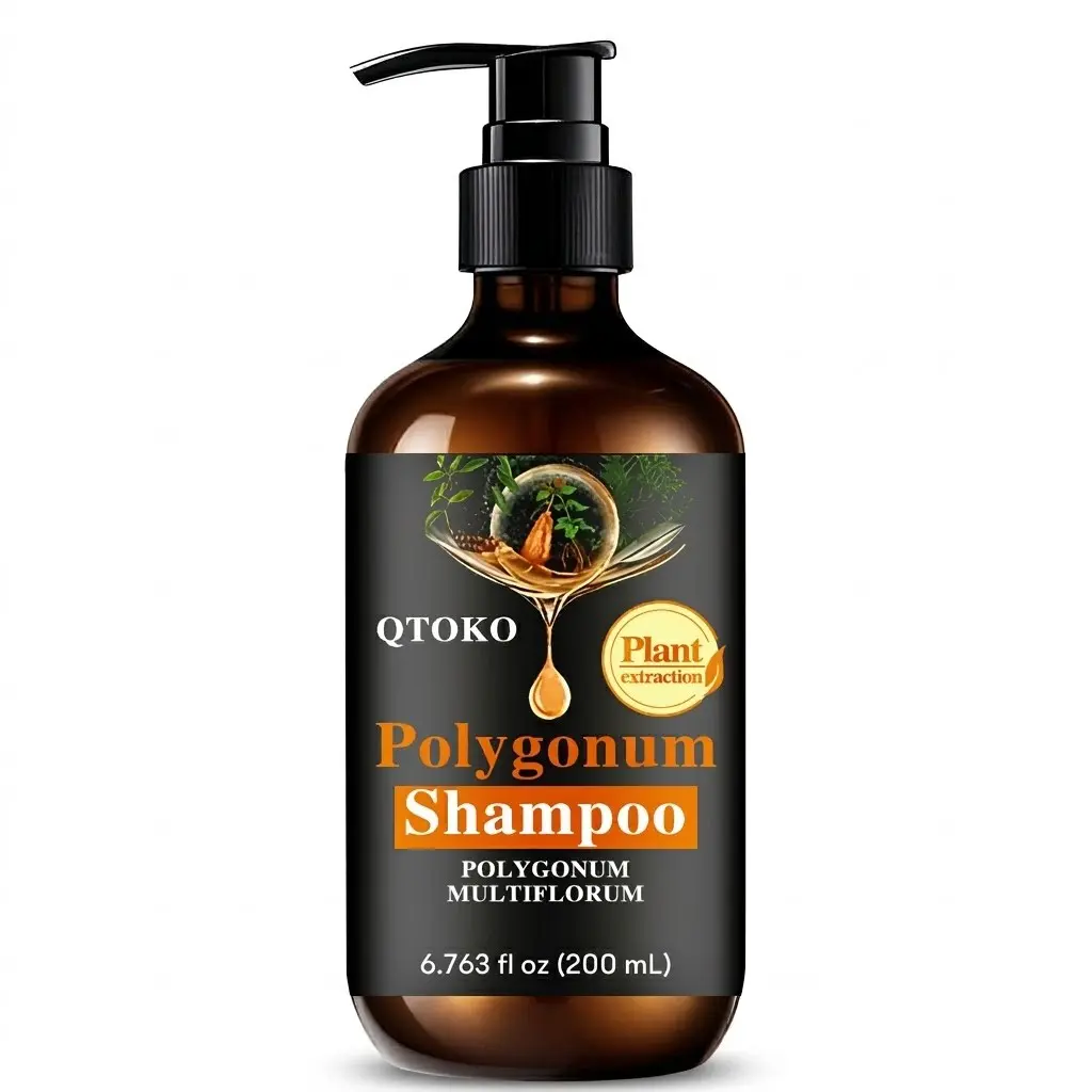 Plant Extraction Polygonum Shampoo 200ML, Plant Extracts Shampoo, Gentle Cleansing & Nourishing Shampoo, Suitable for All Hair Types, Natural Ingredients