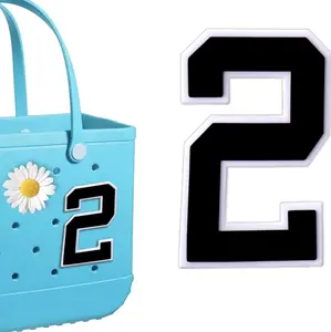 Number Charms for Bogg Bag, Accessories Charms Compatible with Bogg Bag Original All Models, Insert Decorative Letter for Handbag Beach Tote Bag Sports Mom #Boymom #Girlmom