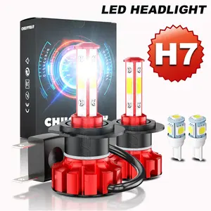 2x Super Bright H7 LED Headlight Bulbs Conversion Kit High Low Beam 6000K White