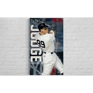 Aaron Judge Poster Print Baseball Sports Decor, Matte Vertical Posters, Aaron Judge Poster, Yankees, Framed MLB Baseball Print, Wall Art