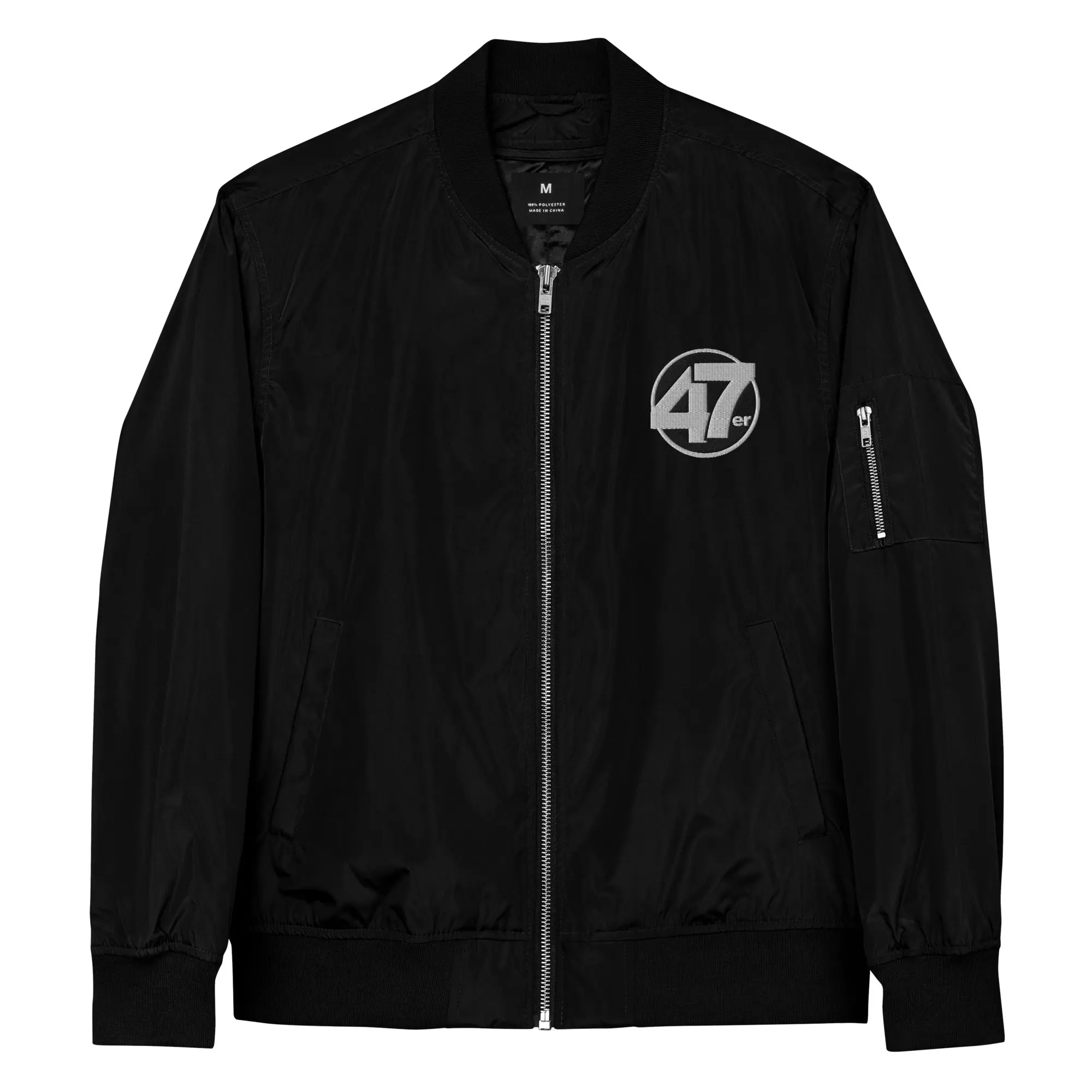 47er Premium recycled embroidered bomber jacket