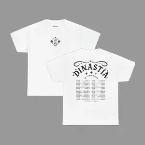 Dinastia White Tour Dates T-Shirt, Dinastia Tour 2026 Merch, Peso Merch