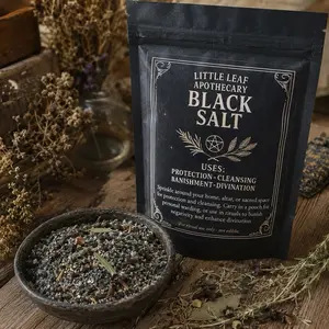 Black Salt Ritual Blend | Protection • Cleansing • Warding 2.5 oz