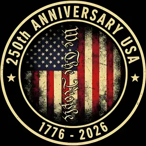 250th Anniversary DTF Transfer for T-Shirts - We The People USA Design 1776-2026