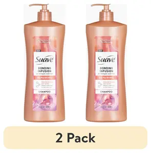 (2 Pack) Suave Bonding Infusion Repairing Shampoo, with Bonding Complex, for Damaged Hair, 28Oz Pump Suave Brands Company LLC