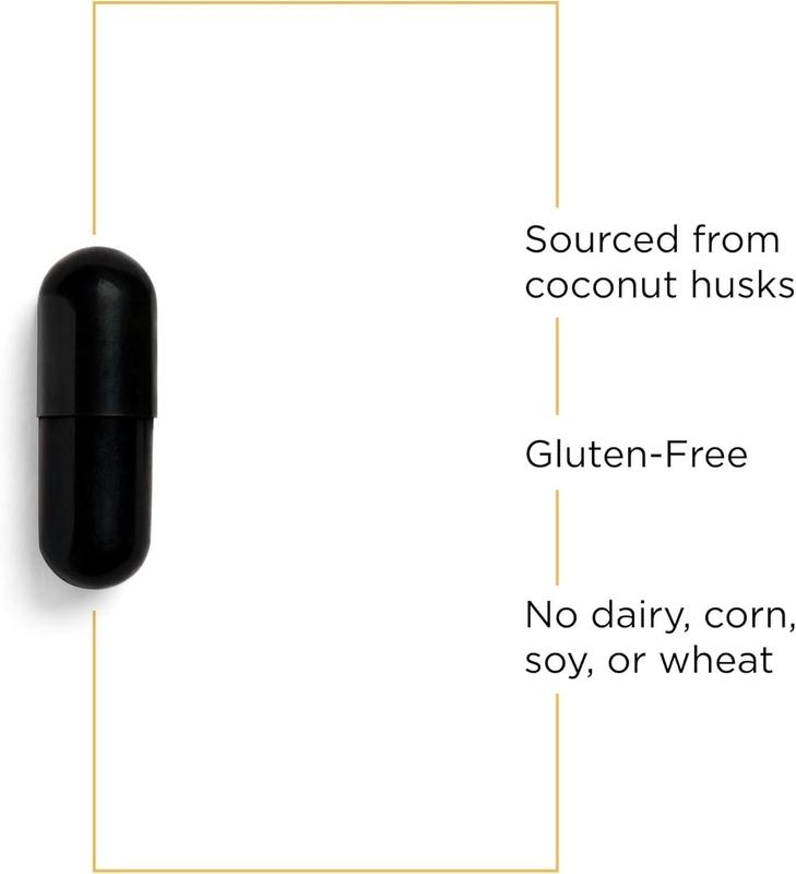 Integrative Therapeutics Activated Charcoal - Digestive & Gut Health Supplement* - Gastrointestinal Support* - Gluten-Free & Dairy-Free - 100 Capsules (50 Servings)