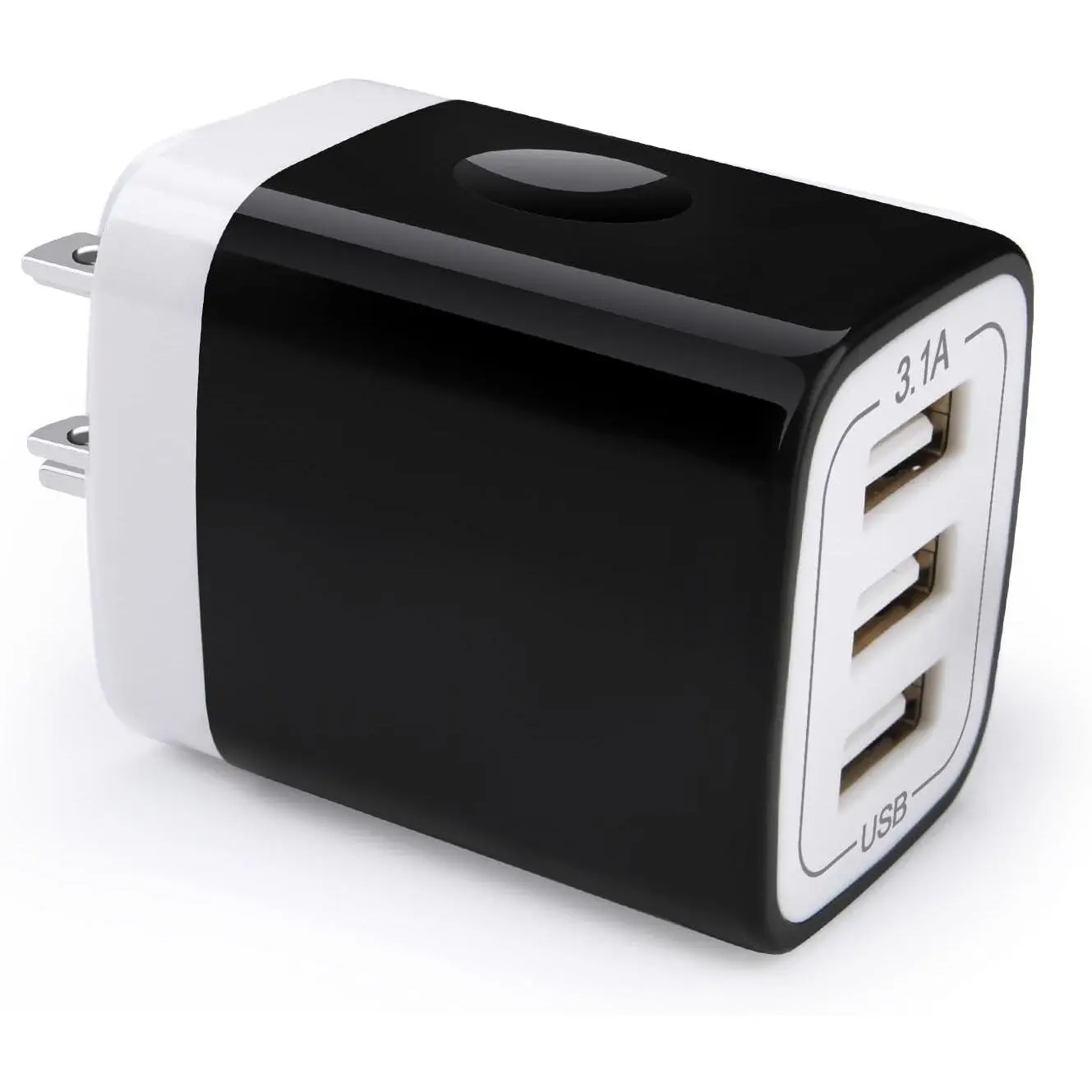 USB Wall Charger, 18W 3Amp Fast Multiple Ports USB Wall Charger Plug Cube Box Charger Block Compatible iPhone 15/14/13/12/11/Xs/XR/X/8/7/6, Samsung A14 A13 A53 S23 S22 S21 S10 S9 S8, Android, LG, Moto