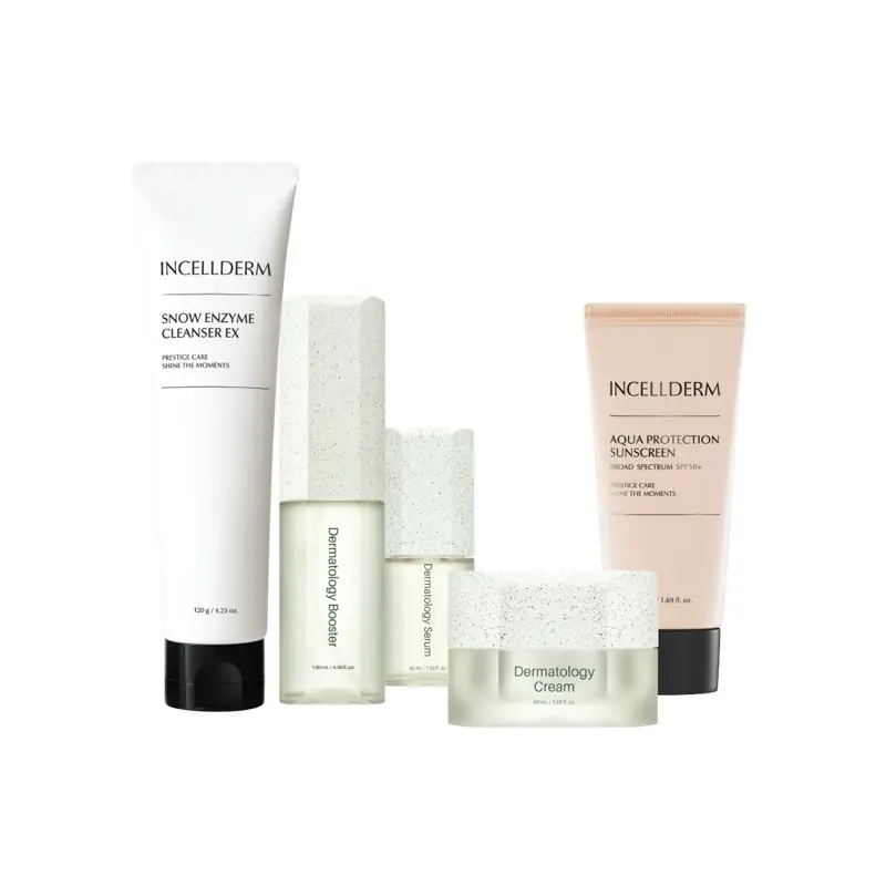 IncellDerm Essential RIMAN Ritual Skin Repair K-Beauty Set with Snow ...