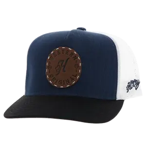 Hooey Men's Spur 5-Panel Denim & White Snapback Hat 2514T-DEWH