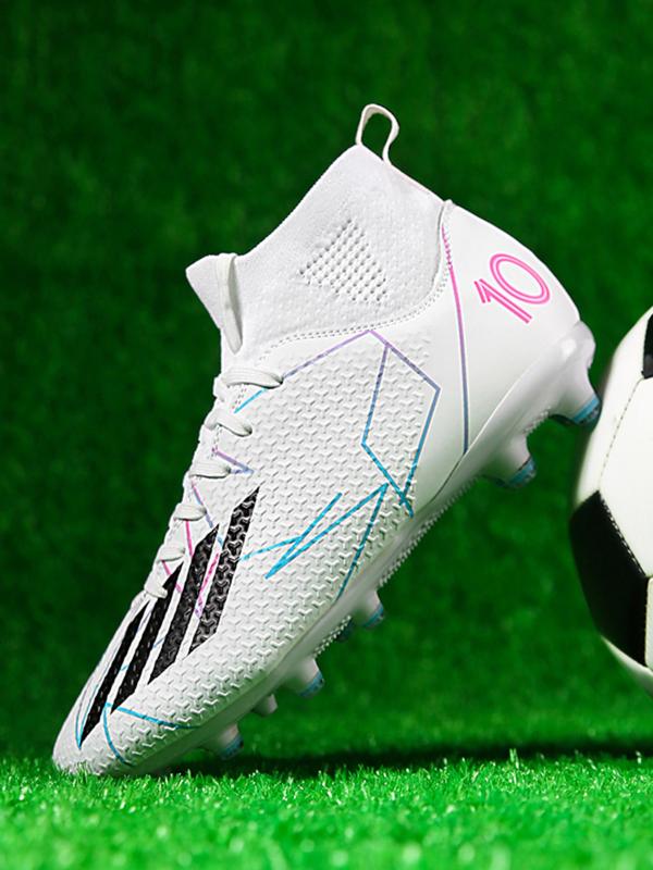 Men's Sports Football Shoes, Sports Lace Up Soccer Shoes, Football Cleats, Training Shoes for All Seasons, Football Field Boots