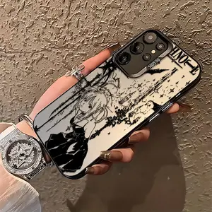 Anime Black Cool Deaths Notes Phone Case Suitable for Samsung Galaxy S26 S25 S24 A37 A57 A17 A07 A56 A26 A36 A55 A35 A06 A16 A05 A14 A24 A34 A54 A15 A05s A04e A25 S23 S22 S21 S20 FE Ultra Plus Edge 4G 5G Anti Fall Protection Matte Back Cover