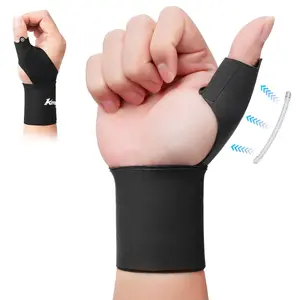 Kenspeed Carpal Tunnel Wrist Brace With Thumb Support [Pain & Fatigue Relief] Adjustable Thumb Wrist Compression Sleeve Thumb Brace For Carpal Tunnel, Arthritis, Tendonitis, Tfcc (M, Black-Left)