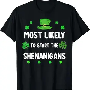 St Patricks Day Shamrock TShirt Perfect for Starting Shenanigans and Celebrating the Holiday Festively