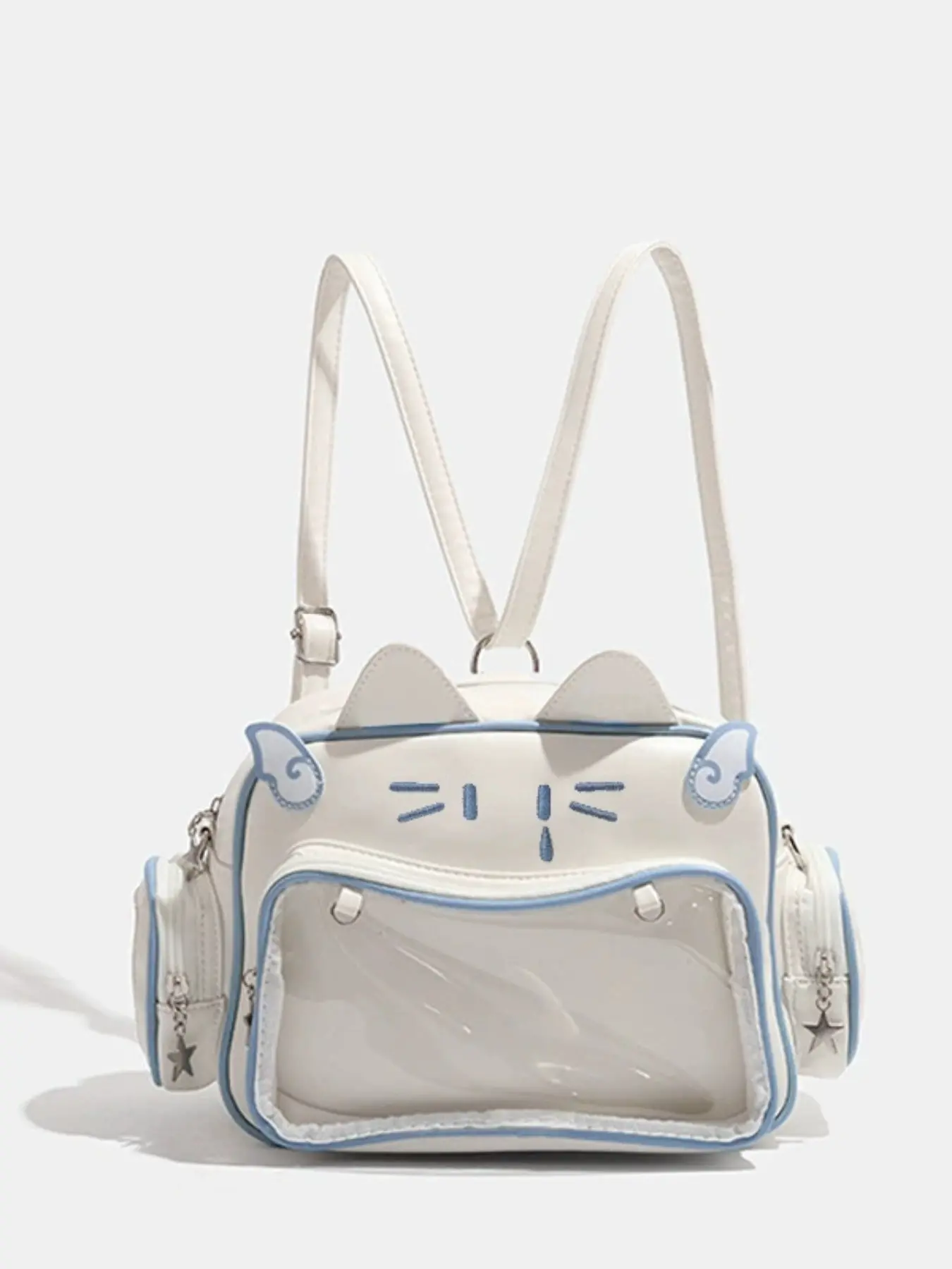 Large Capacity Cat Pain Bag New Baji Gou Multi-Purpose Shoulder Crossbody Backpack, Stylish and Versatile for Daily Use, Lightweight Crossbody Bag, Casual Commuter Bag, Fashionable Bag