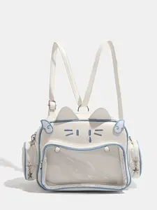 Large Capacity Cat Pain Bag New Baji Gou Multi-Purpose Shoulder Crossbody Backpack, Stylish and Versatile for Daily Use, Lightweight Crossbody Bag