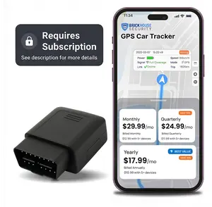 BrickHouse Security GPS Tracker for Vehicles (Subscription Required) - TrackPort Pro OBD2 Diagnostic - GPS Tracker Tracker for Car Location and Speed - Mini OBD2 GPS Tracker for Vehicles - GPS Trackers