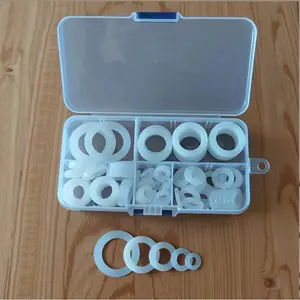 Silicone Gasket Kit, Rubber Gasket Kit with Storage Box, Water Inlet Hose Gasket, Sealing Gasket, Suitable for Home, Office