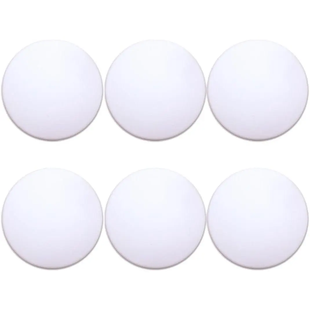 Door Stoppers (6 Pcs) Door Stops Wall Protector. 2" White  Door Bumpers with  Thickened Adhesive of Rubber Knob, Round Wall Shield Cushion. Door Knob Wall Protector,Anti- Pad