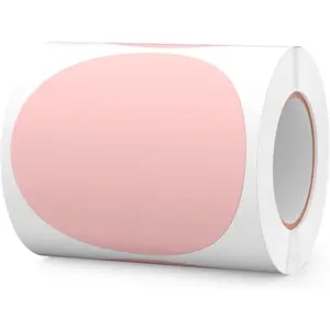 300 count Round Stickers 4 Inch  Vinyl Circle Floor Dots Sticker Removable Self-Adhesive Colored Large Label Roll for Marking Inventory Organizing Classroom Line Up Spots