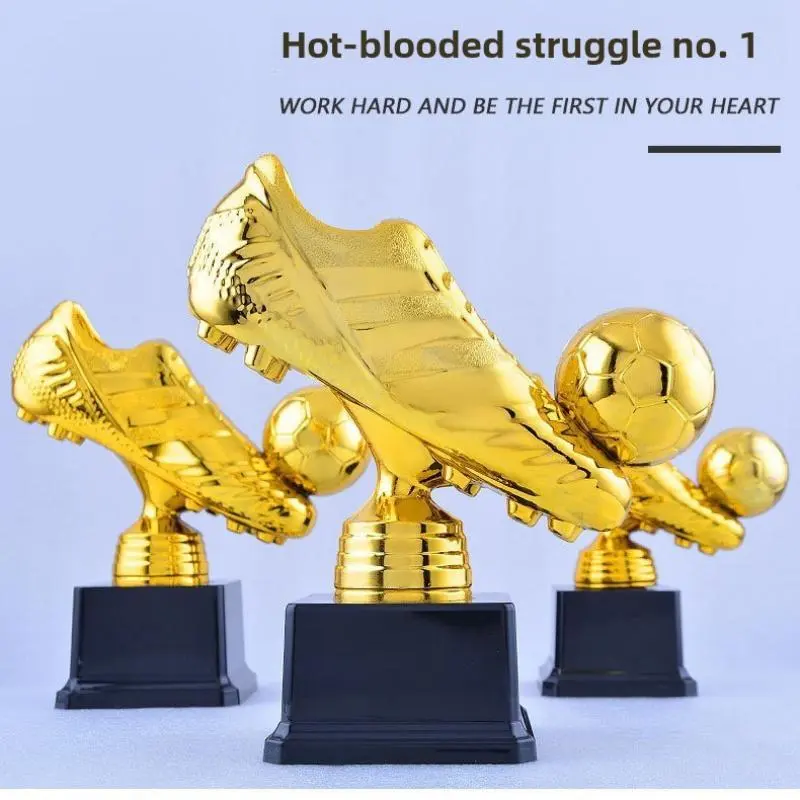 Golden Boot Golden Globe Award Plastic Trophy Football Trophy Plastic Crafts Gift Souvenir Zinc Alloy Trophy Medal