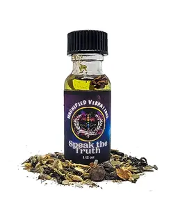 "Speak the Truth" Handmade Ritual Oil for Honesty, Dominance, Influence & Truth | Made with Herbs & Essential Oils | Hoodoo, Voodoo, Wicca, Pagan | Aromatherapy