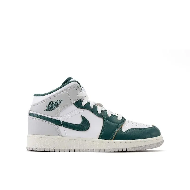 Jordan Kid's 1 Mid SE Oxidized Green Basketball Shoes, from StockX