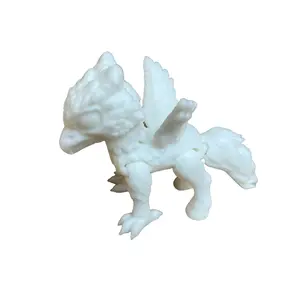 Hippogriff - 4 Inches - Desktop or Fidget Toy - Articulated Body, Legs, and Tail - 3D Printed - Choose a Size and Color!