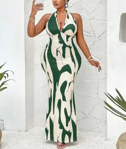 Elegant Plus Size Long Strapless Dress