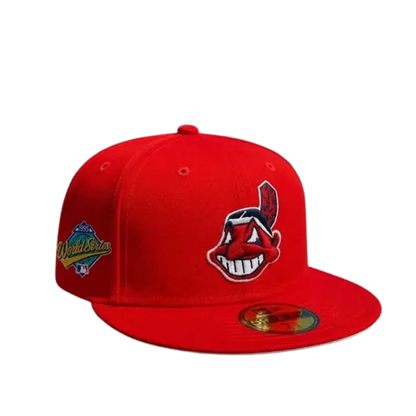 New Era MLB Team Logo Cleveland Indians Hat – Premium Adjustable Flat Brim Baseball Cap 2026