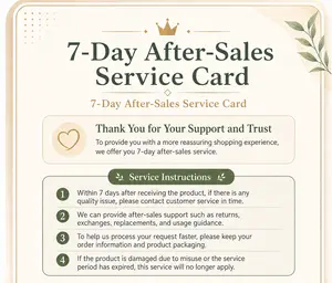 7-Day After-Sales Service Card