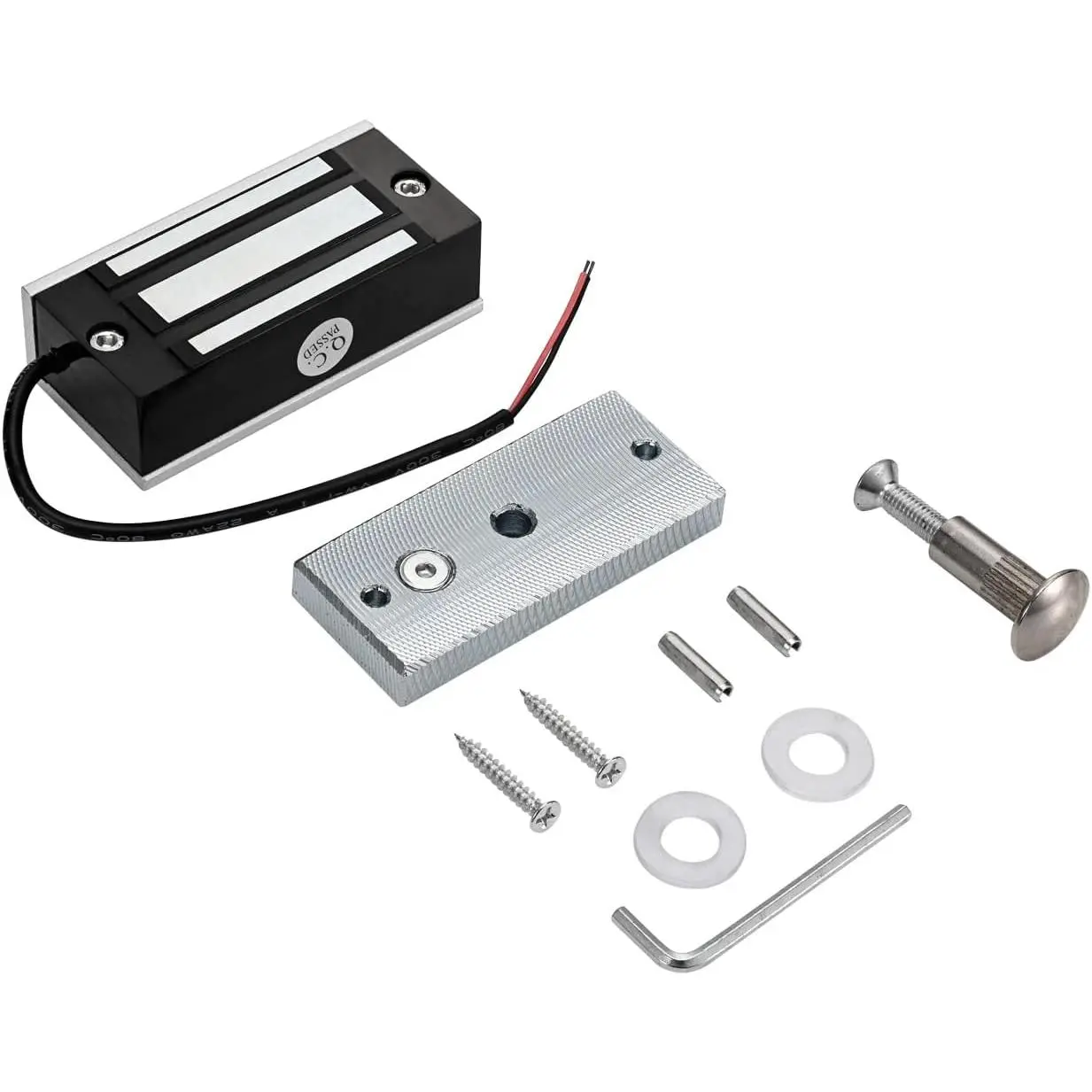 Electric Magnetic Door Lock 60KG / 130LBS Holding Force 12V NC Mode Single Access Control for Metal/Fire Proof/Wooden/Glass Doors