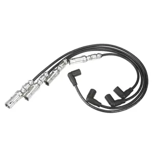 1 Set Car Spark Plug Coil Wires Ignition Coil Harness Cable 7mm Fit for Volkswagen Beetle Golf Jetta 2.0L No.06A905430AK/06A905430AL/06A905430AM