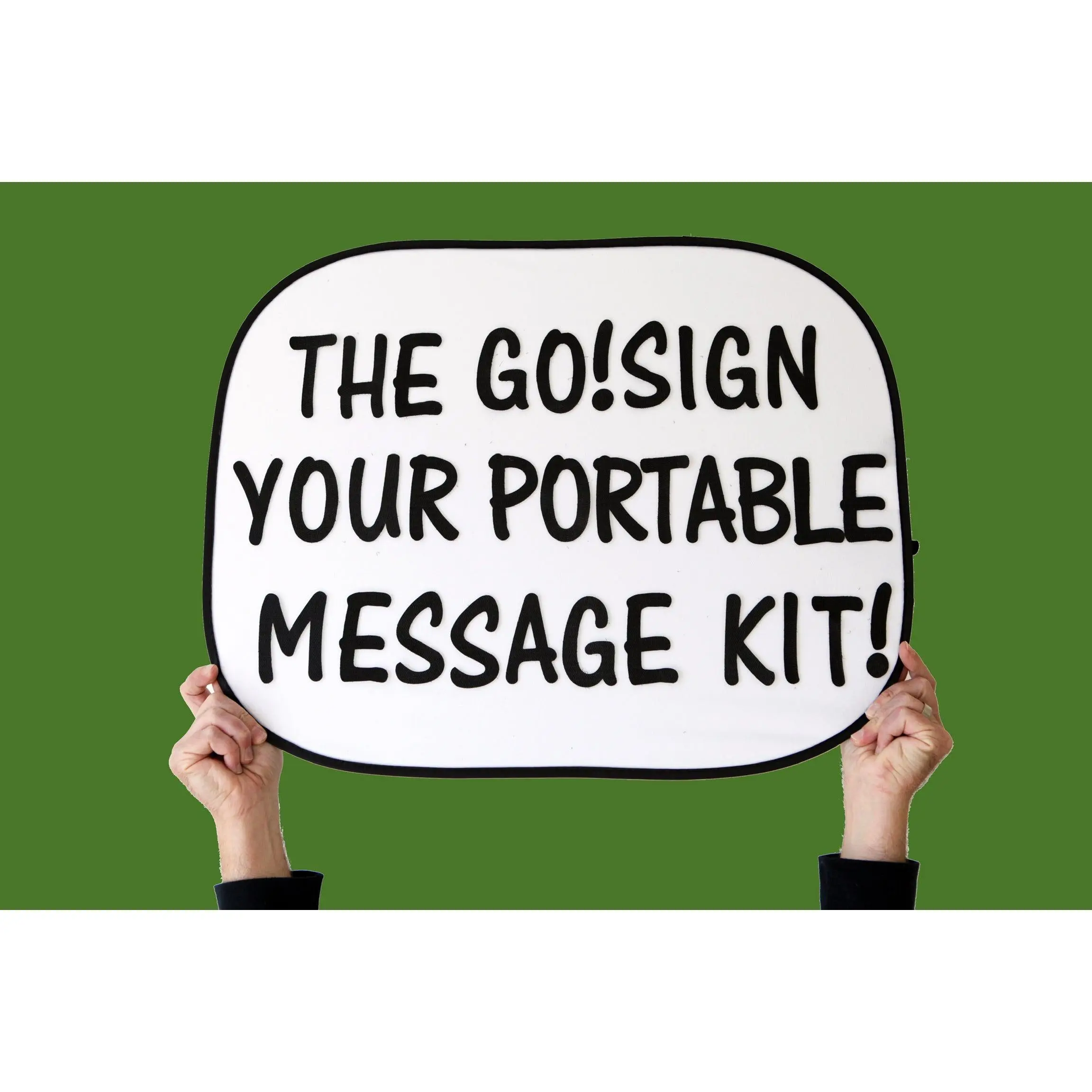 Reusable Collapsible Protest Sign Kit – 150+ Letters, Create Any Message | The Go!Sign