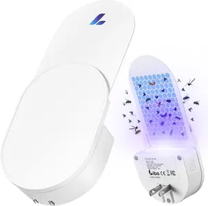 Liba Plug-in Electric Bug Zapper Indoor Fly Trap Wall Mounted Sticky Flying Insect Trap with 3 Refill