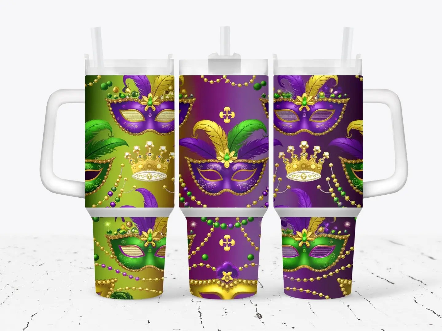 Mardi Gras Mask Tumbler Mardi Gras Mask Tumbler