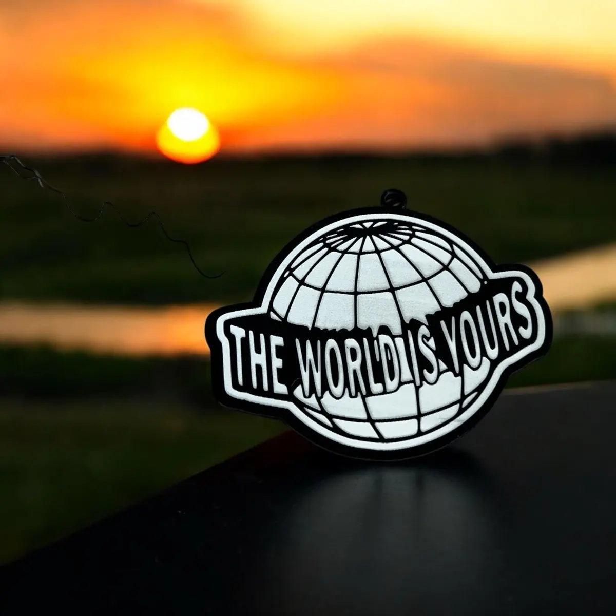 The World Is Yours Globe Car Ornament The World Is Yours Globe Car Ornament