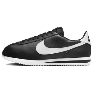 Nike Cortez 'Black White' 2023 Men's Classic Sneaker Round Toe Laces All Seasons Breathable Mesh Lining Durable Rubber Sole Comfortable Fit