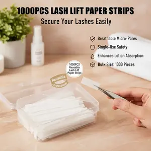 1000PCS Reusable Eyelash Lift Paper Strips, Professional Lash Lifting Ribbons for Eyelash Extension Tools, Secures Lashes, Prevents Popping Out