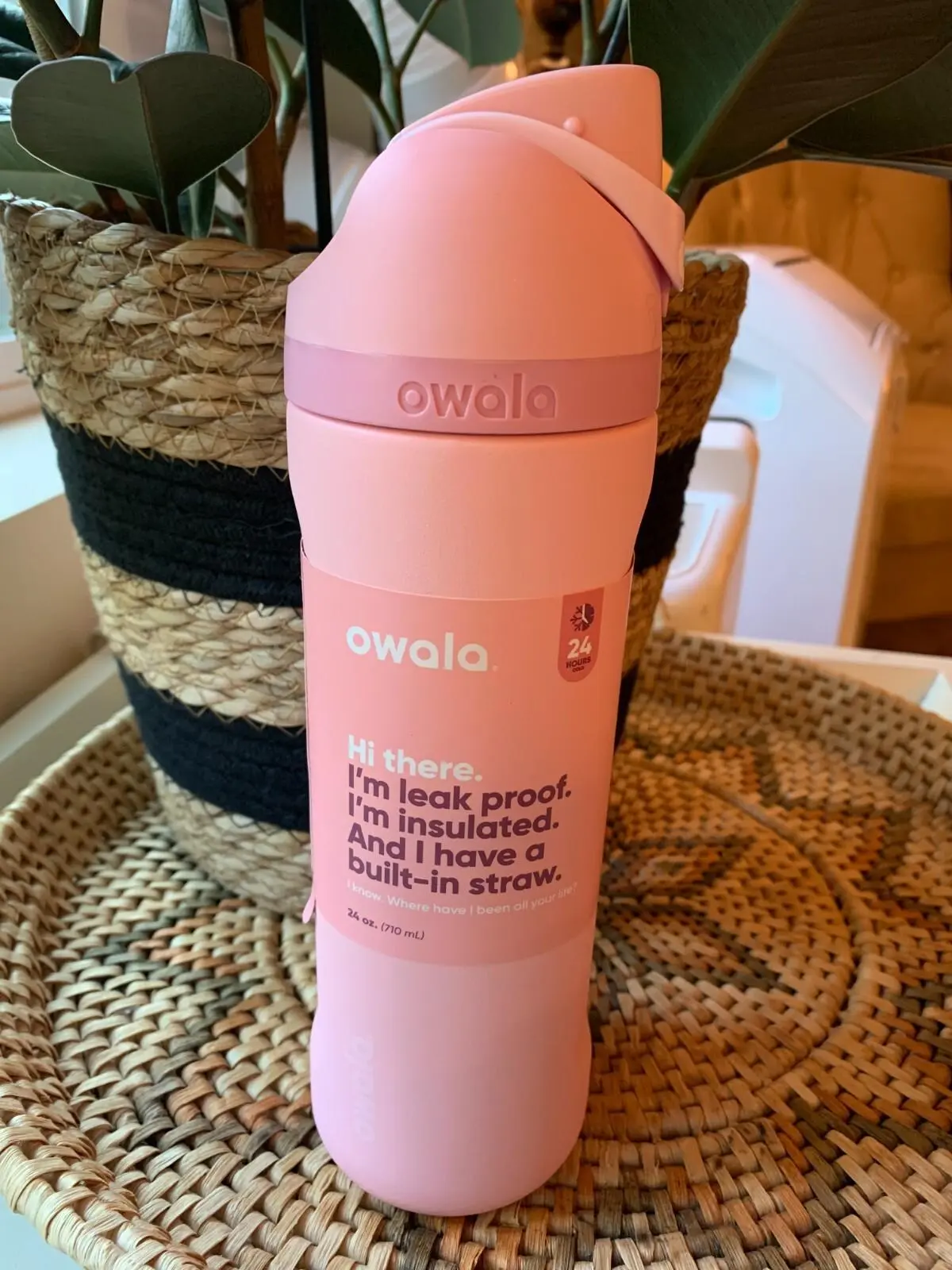 Owala "Rose Quartz" 24oz/32oz Free Sip Monochromatic Pink Stainless Steel Subdued Hue