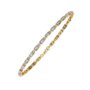 0.45 Carat Modern Round Lab Grown Diamond Tennis Bracelet