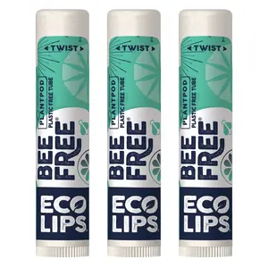 Vegan Bee Free® Plant Pod® Sweet Mint Organic Lip Balm, 0.15 oz.