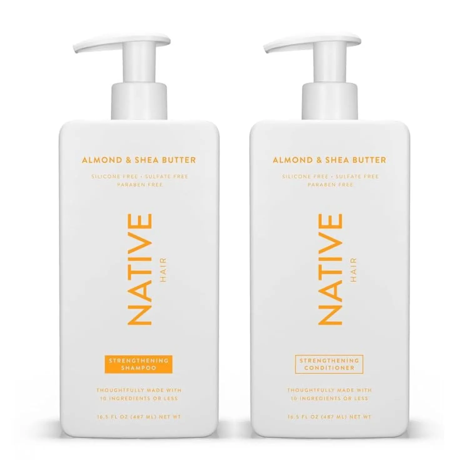 Native Shampoo and Conditioner Contain Naturally Derived Ingredients, 16.5 fl oz each (2 pack)
