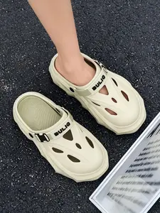 2026 Men's Summer New Arrival Outdoor Enthusiasts Clogs, Thick Sole Height-increasing Anti-slip, Breathable & Sweat-free for Beach and Camping