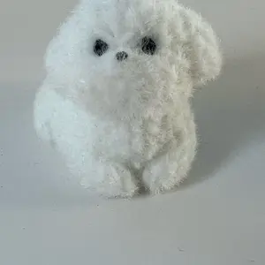 Lot of 4 - Cute Furry Phone Charms Bichon Frise, Maltese, Coton de Tulear, West Highland White Terrier, Toy Poodle, Havanese, American Eskimo Dog (Toy), Shih Tzu - cute miniature dogs