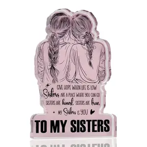 Best Friend Gift Set, Acrylic Card with Box & Greeting Card, Soul Sister Birthday Present, Friendship Keepsake for Women