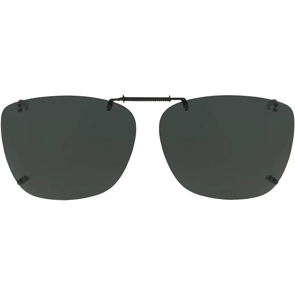 Dioptics unisex-adult Solar Shield M Rec Clip on Sunglasses Rectangular Clip On Sunglasses