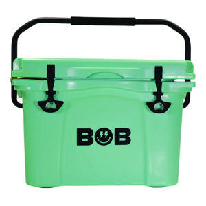 BOB THE COOLER CO 25QT "The Wingman" Leak-Proof Hard Cooler with Heavy Duty Handle - Fits 30 12oz Cans for the Beach, Camping, Tailgating, Sports