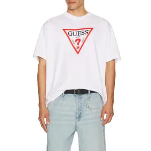 Guess Jeans Short Sleeve Iconic Tee in Pure White Unisex