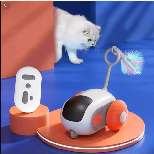 Smart Interactive Cat Toy Car: Remote-Controlled Rolling Ball for Indoor Play. Engages cats and promotes exercise. Perfect accessory for kittens and adult cats. Endless fun for your pets!